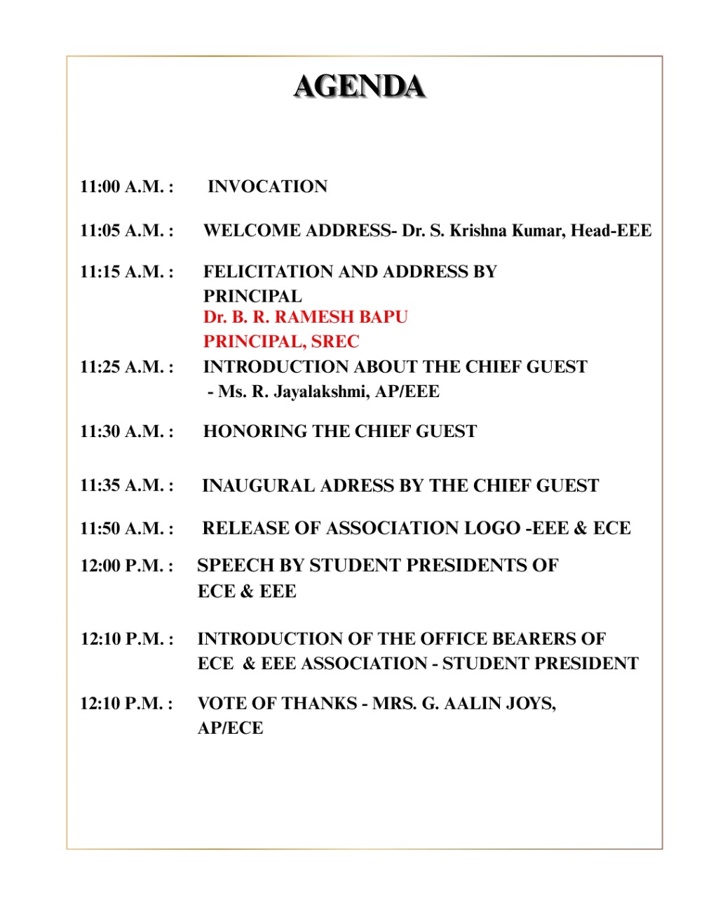 ECE & EEE Association Inauguration Image 3